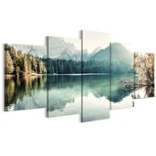 shumee Slika na italijanskem platnu 100 x 50 cm pentaptih - klasični slog - narava Slika na italijanskem platnu 150 x 75 cm pentaptih - klasični slog - narava