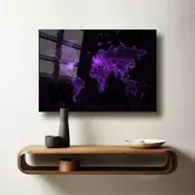Wallity Dekorativna slika na kaljenom staklu, 50x70cm, Šarena