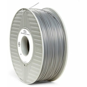 VERBATIM 3D printer filament ABS 1,75 mm, 404 m, 1 kg srebrno / metal siva (STARI PN 55016)