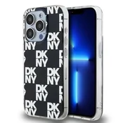 DKNY Etui DKNY IML Checkered Mono Pattern za iPhone 15 Pro - črno