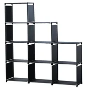 Herzberg HG-03350 modularni stalak za pohranu s 9 polica 125 x 125 cm