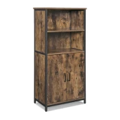 Songmics Knižna omara 60x35x125 cm rjava