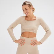 MP x Tatiana Seamless Long Sleeve Crop Top - Cream - XS