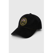Bombažna bejzbolska kapa Billabong črna barva