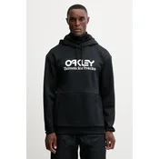 Športni pulover Oakley RIDER moški, črna barva, s kapuco, FOA402381