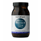 Naravni vitamin E Viridian, 30 kapsul