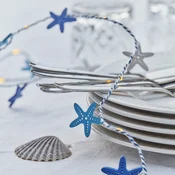 Sirius LED-lučke Selma Starfish modre 20-flg. Delovanje na baterije - Dnevna soba/jedilnica - Mladostno bivanje - modra - Plastika