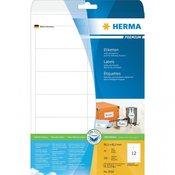 HERMA KAKOVOSTNE UNIVERZALNE nalepke HERMA 5056, 97 X 42,3 MM, BELE, 300 KOSOV