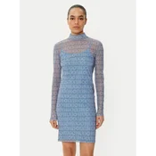 HUGO Vsakodnevna obleka Noella 50534704 Modra Slim Fit