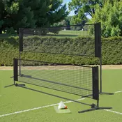 Songmics Badmintonska mreža 500x103 cm črna nastavljiva