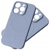 MG Silicone MagSafe ovitek za iPhone 15 Pro Max, siva