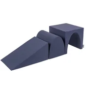 shumee PPZ-243 KiddyMoon penasto igralo PPZ-243 temno modro igralo za kline velikosti L/Hrib/Tunel