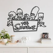 Wallity Zidna dekoracija Simpson 7, 62x40cm, Crna