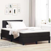 vidaXL vidaXL Box Spring Postelja z Blazino Črna 120x200 cm Žamet, (22052810)