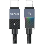 USAMS Kabel SJ776 PD 30W USB-C/Lightning 1,2 m, mat