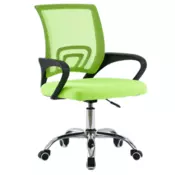 eoshop Pisarniški stol DEX 4 NEW, zeleno/črn, mrežasto naslonjalo, nastavljiva višina