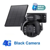 KJB Solarna vrtljiva IP kamera 4G, črna