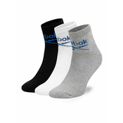 Reebok Set 3 parov unisex visokih nogavic R0255-SS24 (3-pack) Pisana