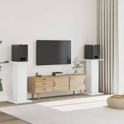 vidaXL Stojalo za zvočnike 2 kosa belo 30x30x95 cm inženirski les