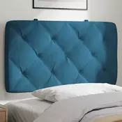 Vidaxl vidaXL Vzglavnik za posteljo, moder, 80 cm, žamet