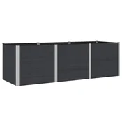 Povišena vrtna gredica Crna 300 x 100 x 91 cm