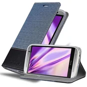 Cadorabo CADORABO Ohišje, združljiv s HTC v temno modri barvi - zaščitni pokrov z magnetnim zapiranjem, stoječo funkcijo in režo za kartico, (20569007)