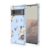 Infostyle Ovitek Rožice za Google Pixel 6 Pro – rumena/vijolična