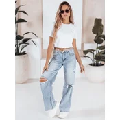 Jeansy damskie baggy jasnoniebieskie Dstreet