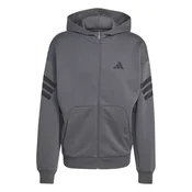 Adidas Muški duks sa rajsferšlusom M Fi 3S Fz KD5232, Sivi