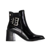 Xti za ženske. 14431502-NEGRO Škornji 144315 črni (38), Črna, 5 do 8 cm, Zip, Priložnostno