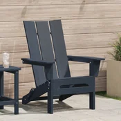 Sklopiva Adirondack stolica Mornarsko plava 80,5 x 74,5 x 92 cm