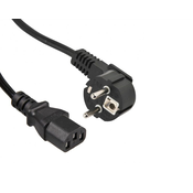 E-GREEN Kabl naponski za racunar crni Premium 1.8m, 3x1mm, Crna