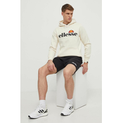 Dukserica Ellesse SL Gottero OH Hoody za muškarce, boja: bež, s kapuljačom, s tiskom, SHV07407