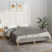 Vidaxl Obtežena odeja siva 122x183 cm 9 kg blago