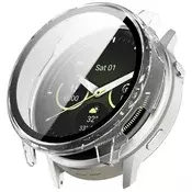 Ovitek z zaščito zaslona Techsuit Defense360 Pro za Garmin Venu 4 41mm - prozoren