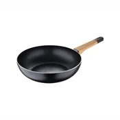 Bergner Wok ponev s protiprijemno površino, 28 cm, Earth Black