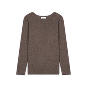 JUST CASHMERE Pulover Grace temno siva