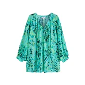 Next Bluza voda / temno modra / rumena / svetlo zelena
