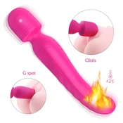 Sex HD Iris - 2-motorski grelni masažni vibrator (roza)