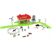 Set kućne farme sa životinjama i plastičnim traktorom s dodacima