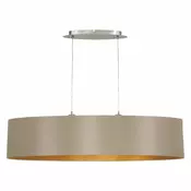VISEČA SVETILKA-LESTENEC EGLO MASERLO 2X60W MAX.E27 31618 TAUPE/ZLATA 1000
