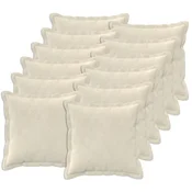 vidaXL Prevleka za blazino 12 pcs HOUTEN Krem 50 x 50 cm Mikrofibra