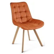 Jedilni stol SORIA VELVET, terakota