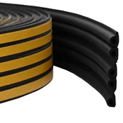 vidaXL Samolepilni tesnilni trak za okna Črna 9 x 6 mm 25 m EPDM pena