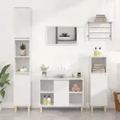 Vidaxl vidaXL Omarica za umivalnik visok sijaj bela 80x33x60 cm