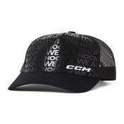 Moška kapa s ščitnikom CCM We Are Hockey Meshback Trucker Black