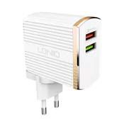 LDNIO ADAPTER A2502Q 220V 2X USB + USB-C KABEL - POŠKODOVAN ARTIKEL