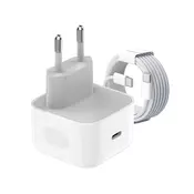 Kućni punjač PD Fast charger 40W za iPhone 17 sa PD Type C kablom CE beli