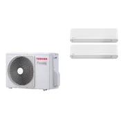 Toshiba multi klima uređaj, komplet RAS-2M18G3AVG-E/RAS-B10E2KVG-E x2