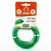 Nitka za motorno koso DEMON 2,7mm x 15m, zvezda, ojačana 65832